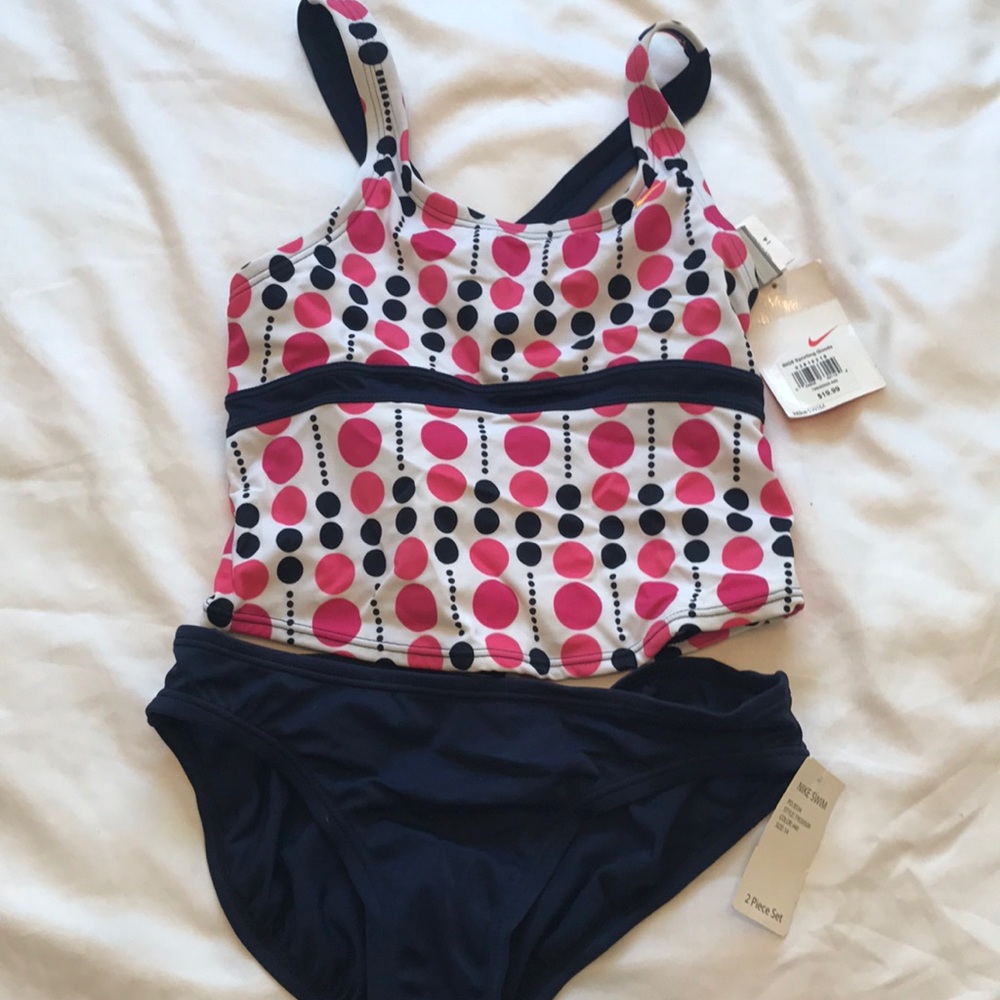 Nike Girls 2 Piece Swim Set Size 14